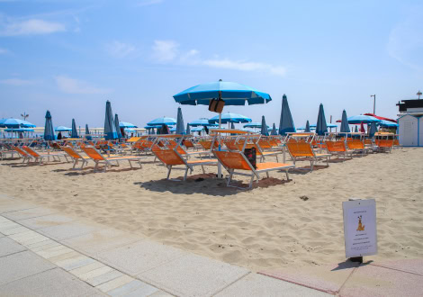 Hotel Riccione near the sea and the beach